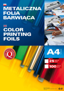 Argo Metaliczna folia barwiąca A4, opakowanie 25 sztuk, zielona, 362504